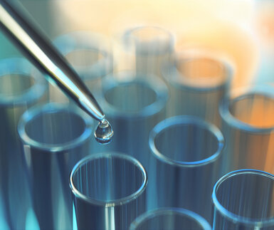 Image showing examining a test sample