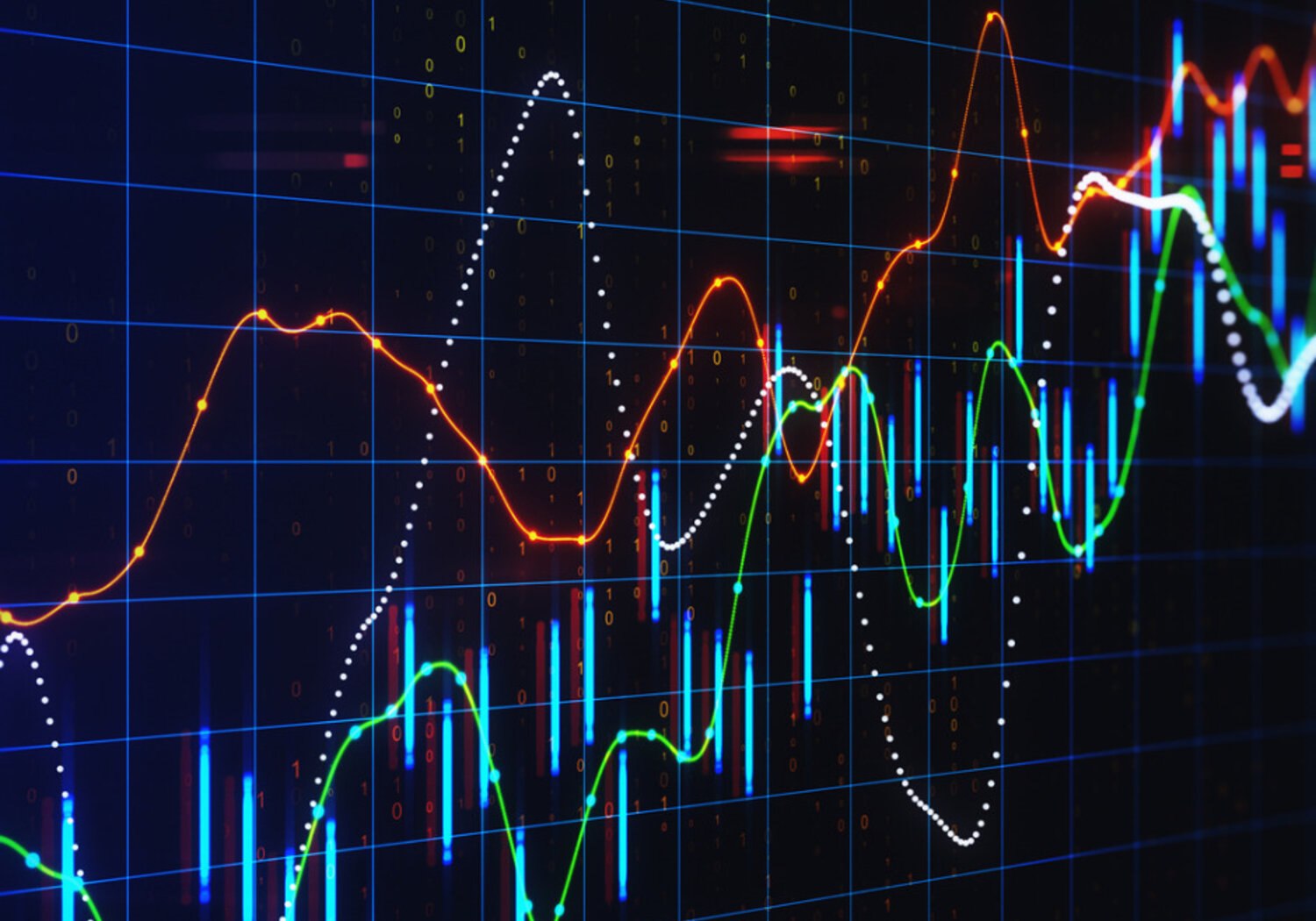 Image showing a Schematic of digital chart showing graphs 