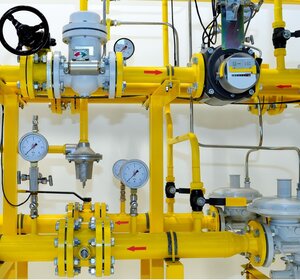 Image showing pressure meters on natural gas pipeline