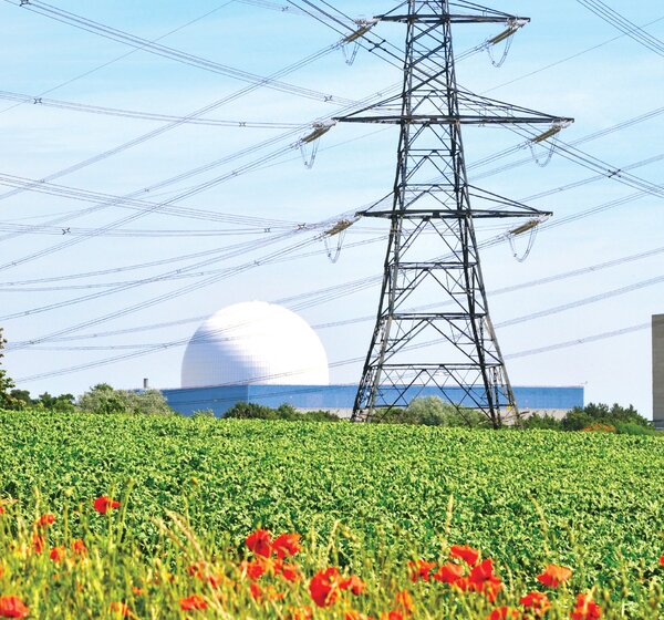 Image showing an electricity pylon and dome