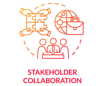 Icons symbolising stakeholder collaboration