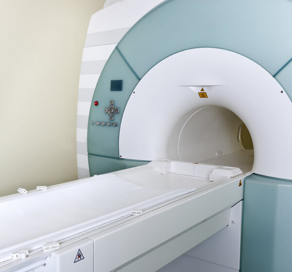 Image of a A white MRI Machine