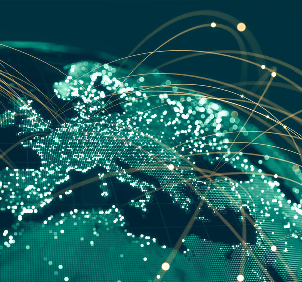 Image showing the global communications network