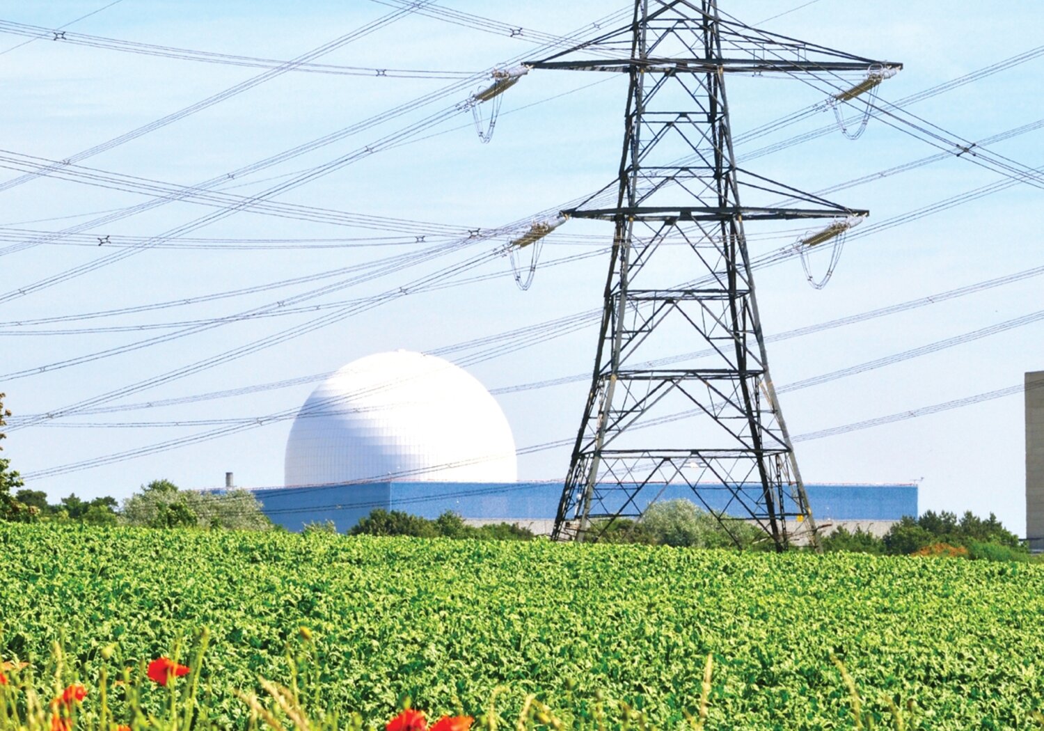 Image showing an electricity pylon and dome