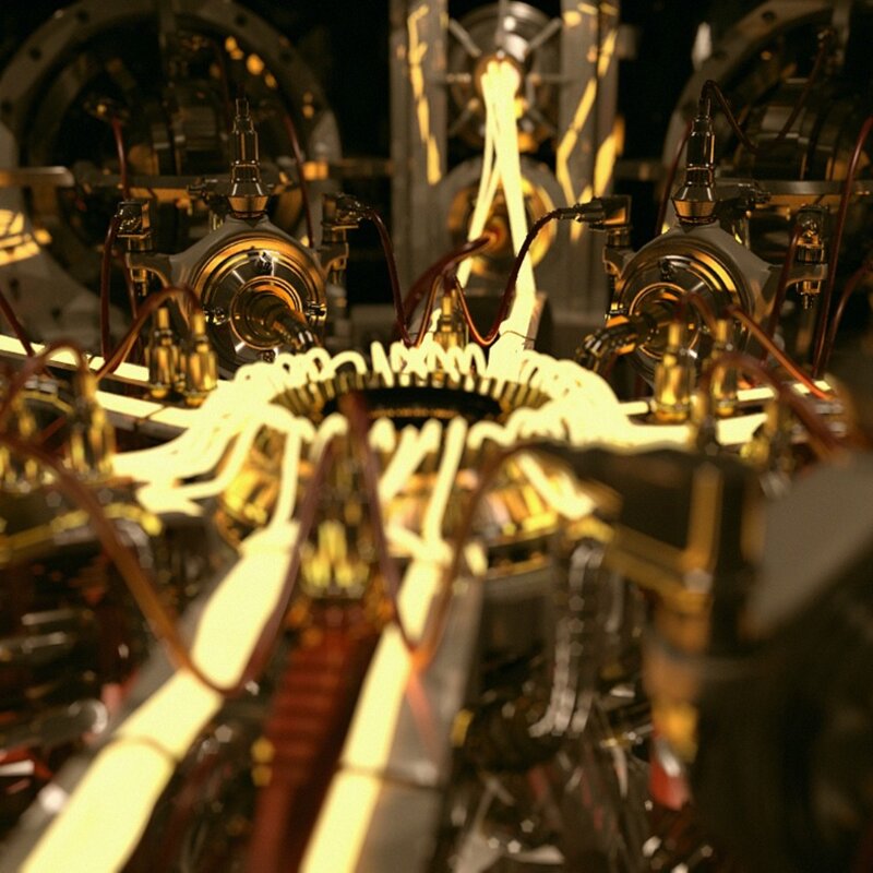 Thermophysical property measurements at extremely high temperatures Image showing a futuristic system core or reactor