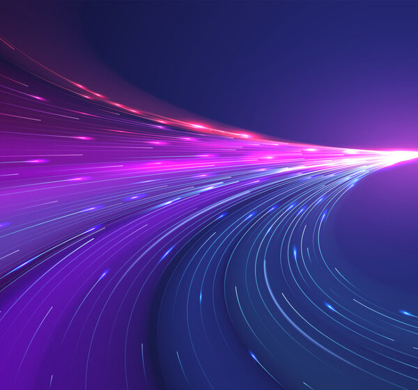 Image of an artists concept of a light stream