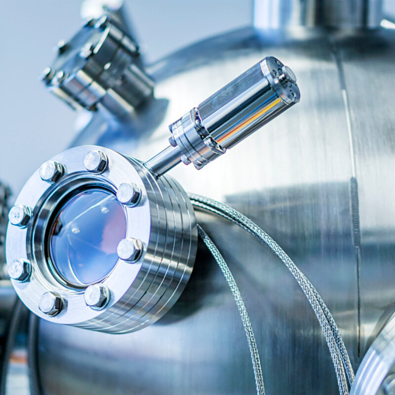 Development of a standardised vacuum ionisation gauge (IG) Image showing a close up of a vacuum system