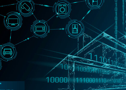 Image showing an Artist's concept of the internet of things