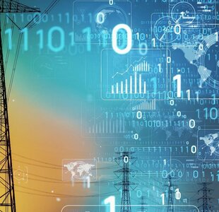 Image showing ‘Smart grid concept. Renewable energy’