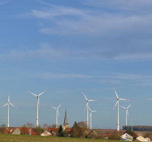 Image showing wind turbines