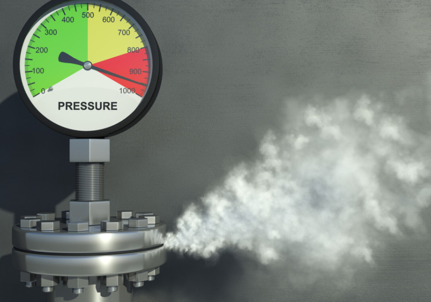 Image showing An old-style pressure manometer