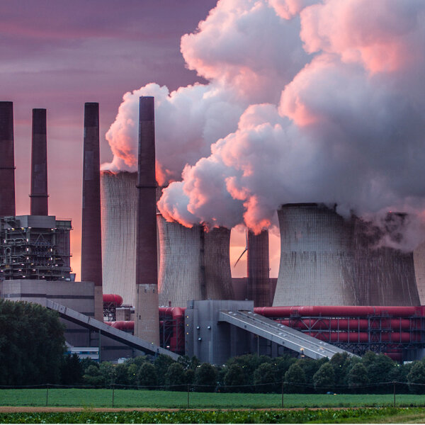 Image showing smoke being released from a power plant