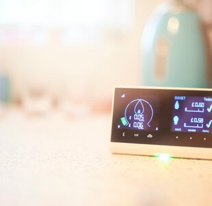 Home energy smart meter Image showing a home energy smart meter