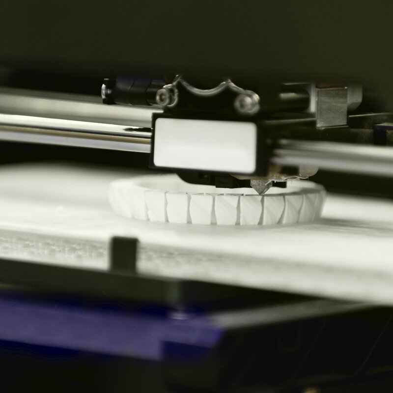Mass spectrometry for 3D measurements Image showing a 3D printer