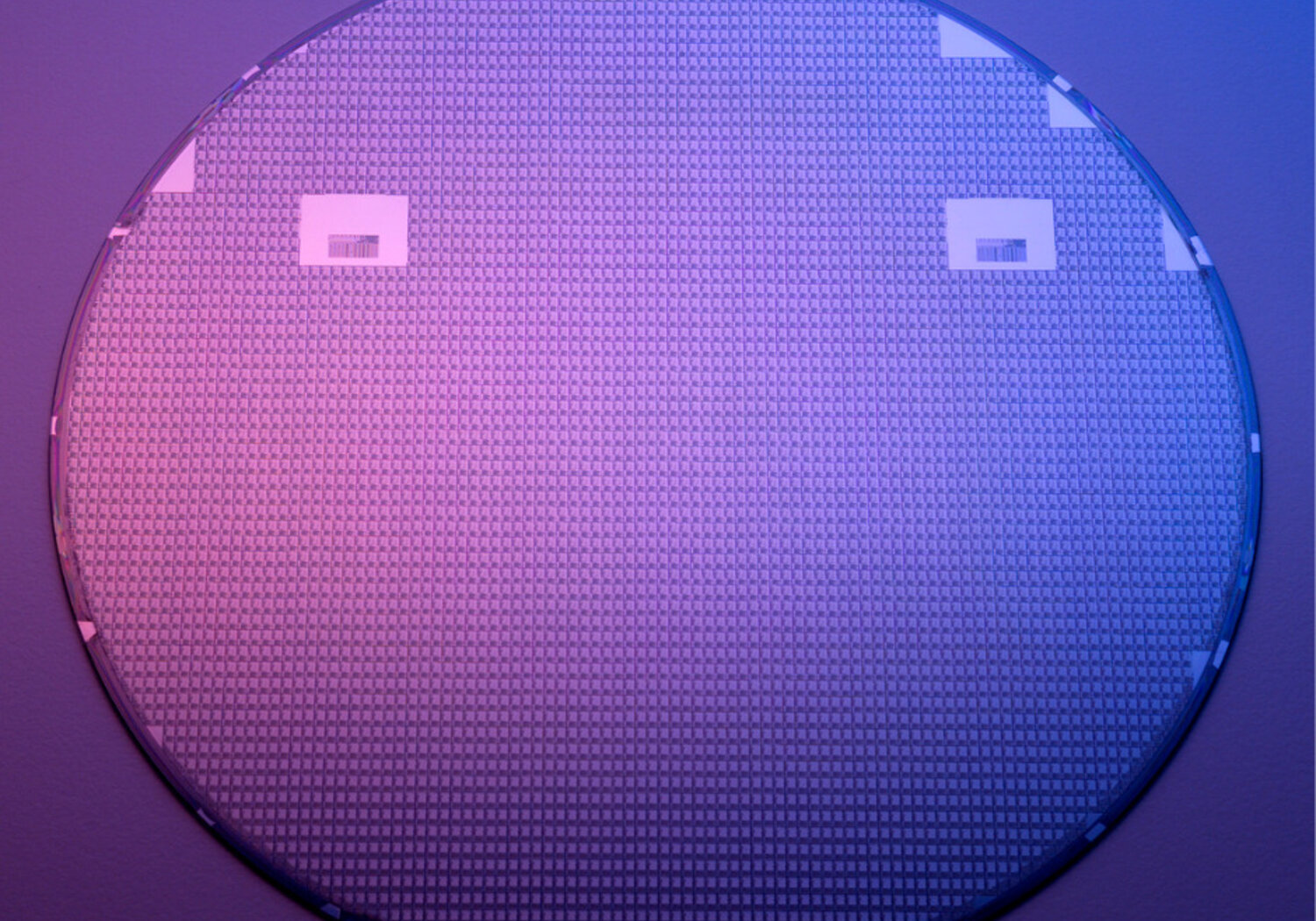 Image showing a closeup of a silicon wafer