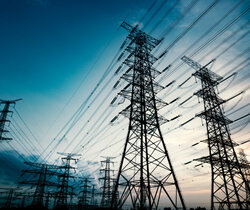 Image showing High voltage towers