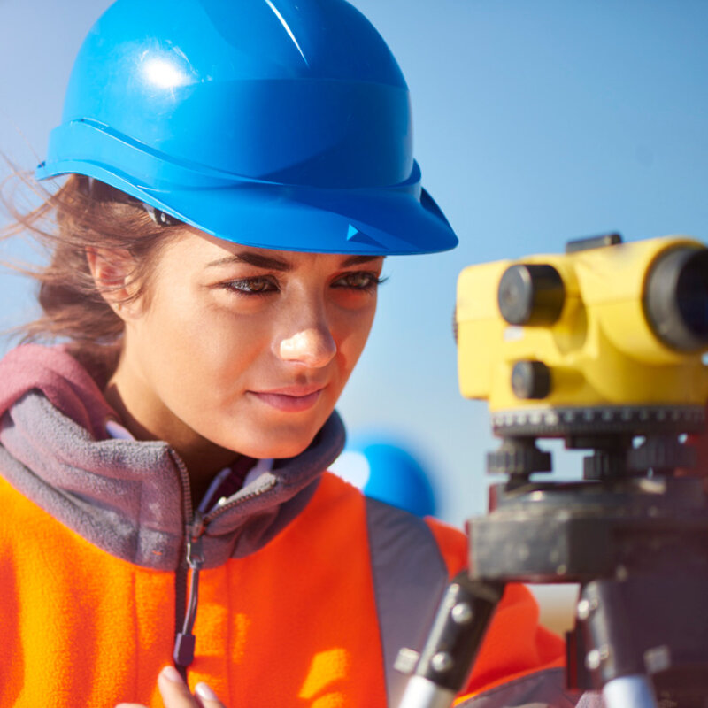 Improving geodetic measurements Image of a Windfarm construction site surveyor