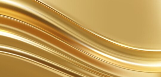 Image showing a shiny, wave of gold